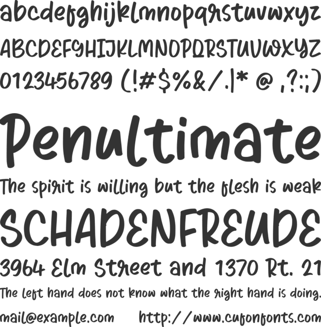 Bluesoda font preview