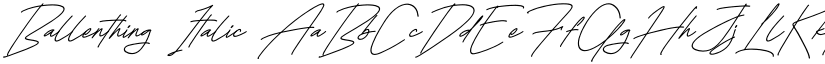 Ballenthing Italic font