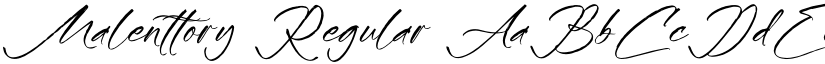 Malenttory Regular font
