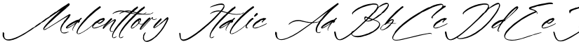 Malenttory Italic font