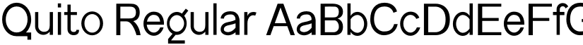 Quito Regular font