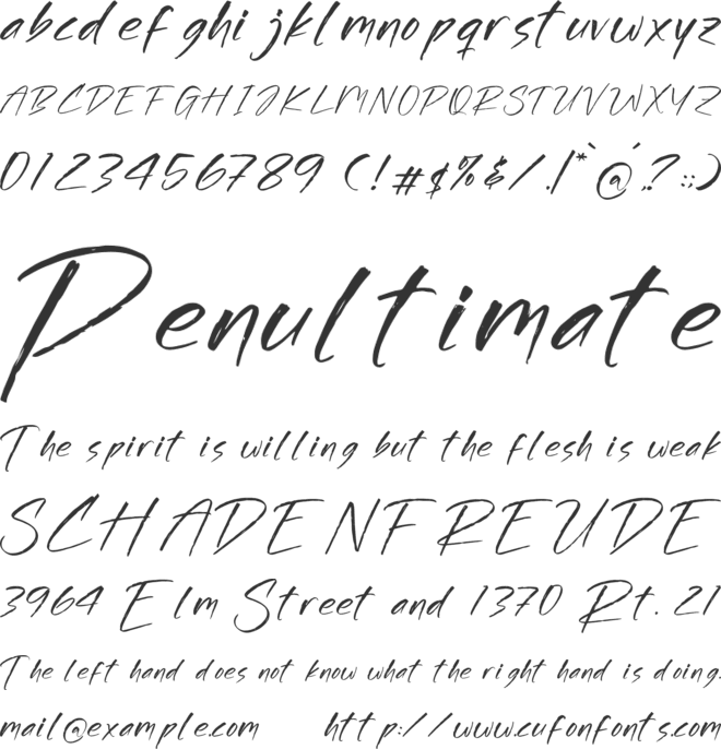 Brockles Richard font preview