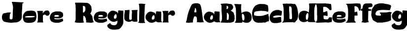 Jore Regular font