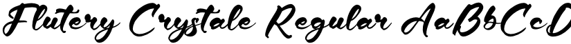 Flutery Crystale Regular font