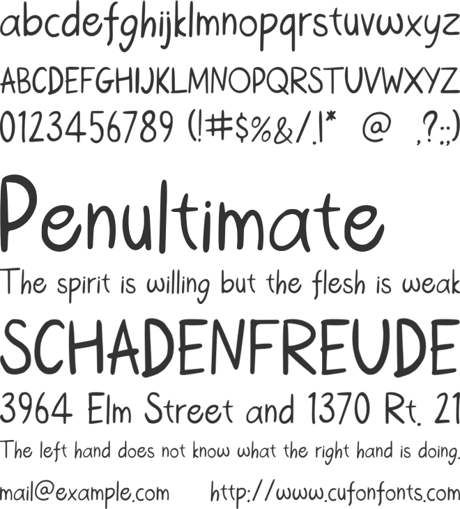 Bellfast font preview