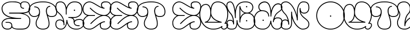 street euban outline Regular font