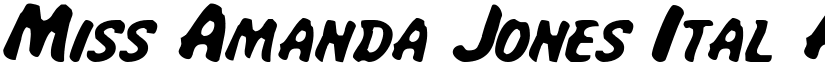Miss Amanda Jones Ital font