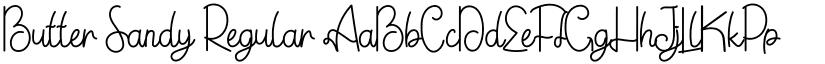 Butter Sandy Regular font