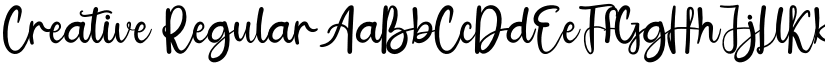 Creative Regular font