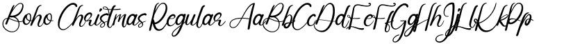 Boho Christmas Regular font
