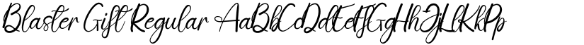 Blaster Gift font download