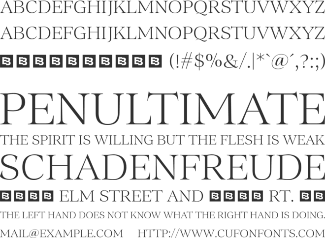 Gold Lines Serif Trial font preview
