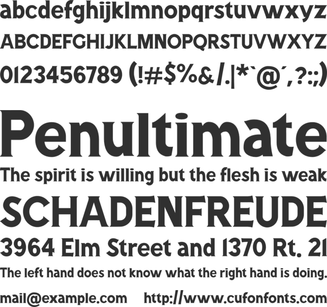 Chelsey font preview