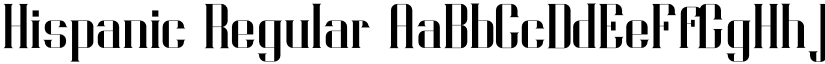 Hispanic Regular font