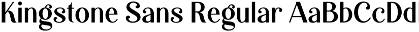 Kingstone Sans Regular font