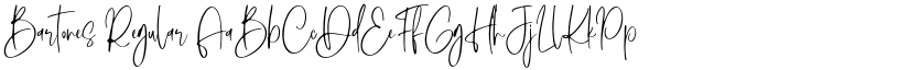 Bartones Regular font