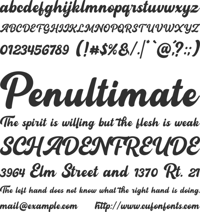 Restand font preview