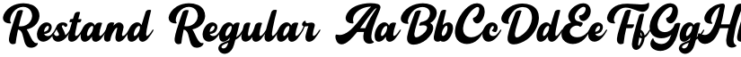 Restand Regular font