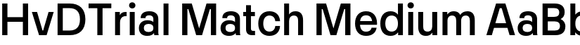 HvDTrial Match Medium font