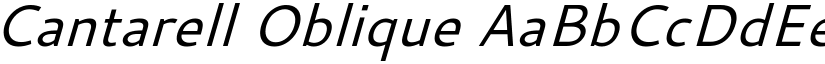 Cantarell Oblique font