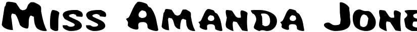 Miss Amanda Jones Exp font