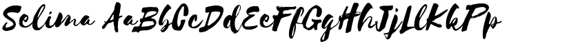 Selima font