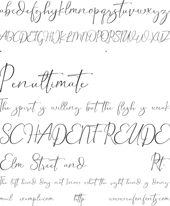 Dorothy font preview