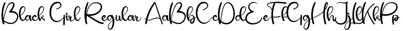 Black Girl Regular font