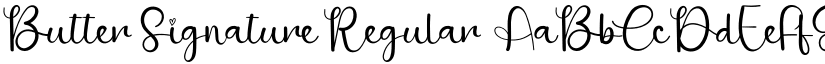 Butter Signature font download