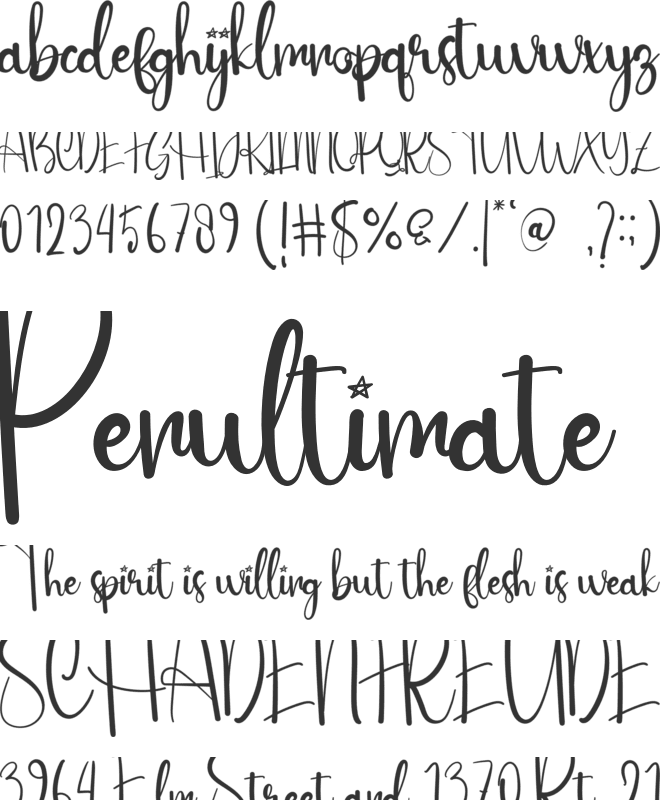 Magnolia font preview