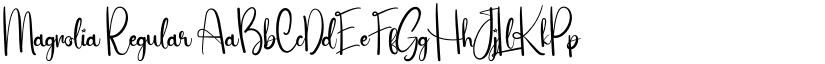 Magnolia Regular font