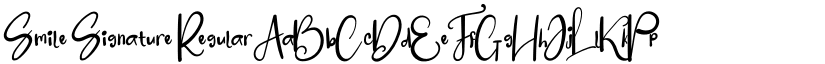 Smile Signature font download
