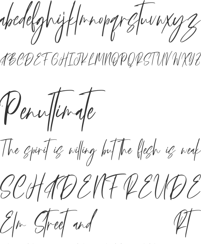 Augustin font preview