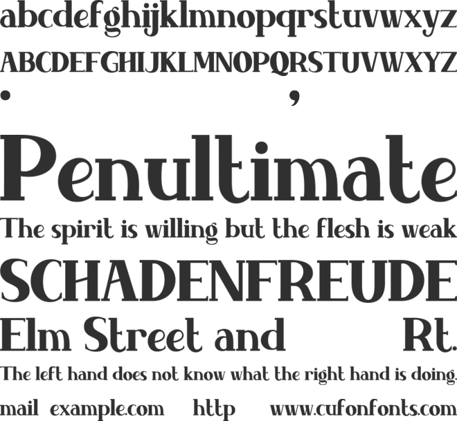 Auguste font preview