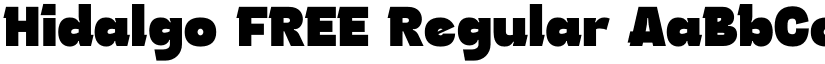 Hidalgo FREE Regular font