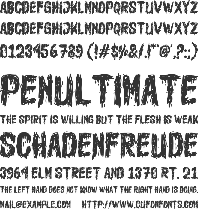 Tengah Wengi font preview