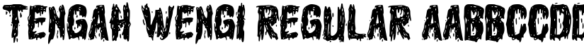 Tengah Wengi Regular font