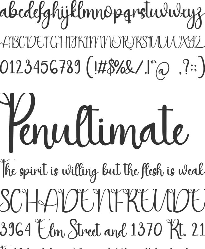 Babe Boho font preview