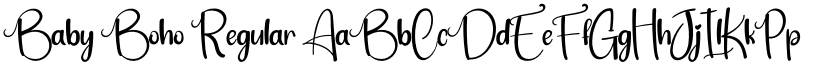 Baby Boho Regular font