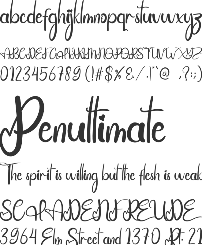 Baby Ghost font preview