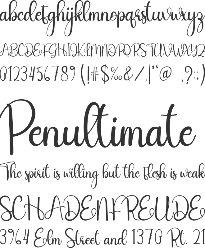 Baby Girls font preview