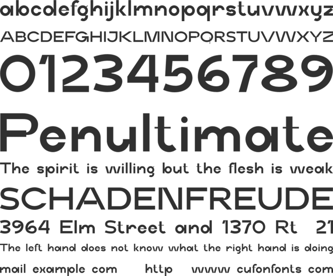 Middle Name font preview