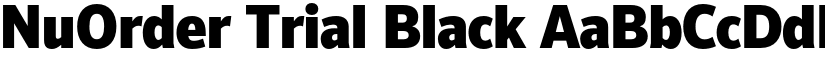 NuOrder Trial Black font