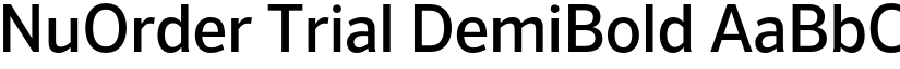 NuOrder Trial DemiBold font