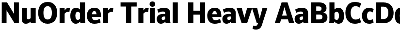 NuOrder Trial Heavy font