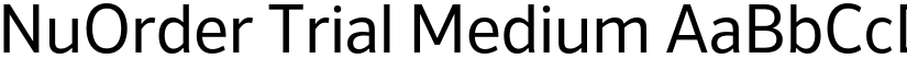 NuOrder Trial Medium font