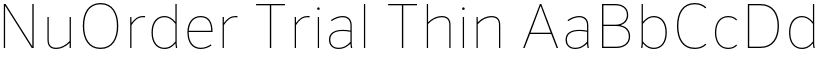 NuOrder Trial Thin font