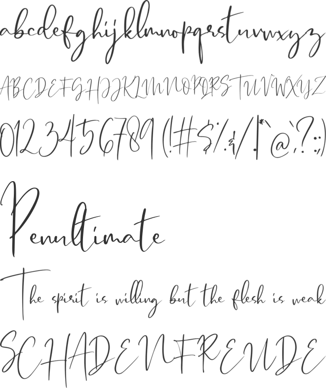 Carletone font preview