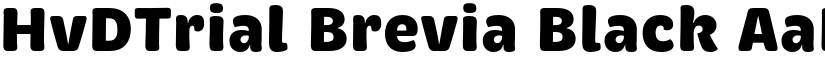 HvDTrial Brevia Black font