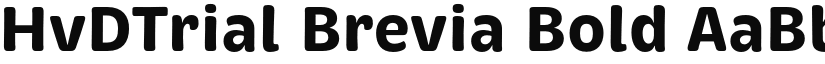 HvDTrial Brevia Bold font